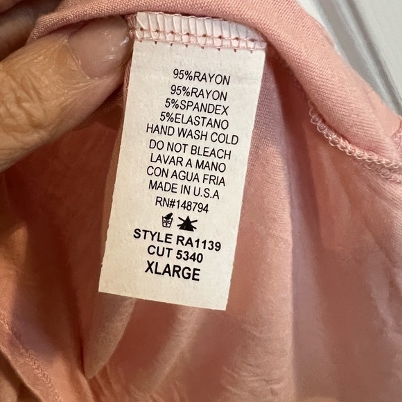 NWT THREE BIRD NEST Oversized Boho V Neck Tee Size XL - Picture 3 of 5